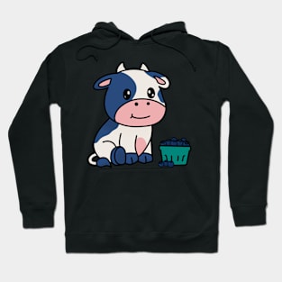 Blueberry Cow Hoodie